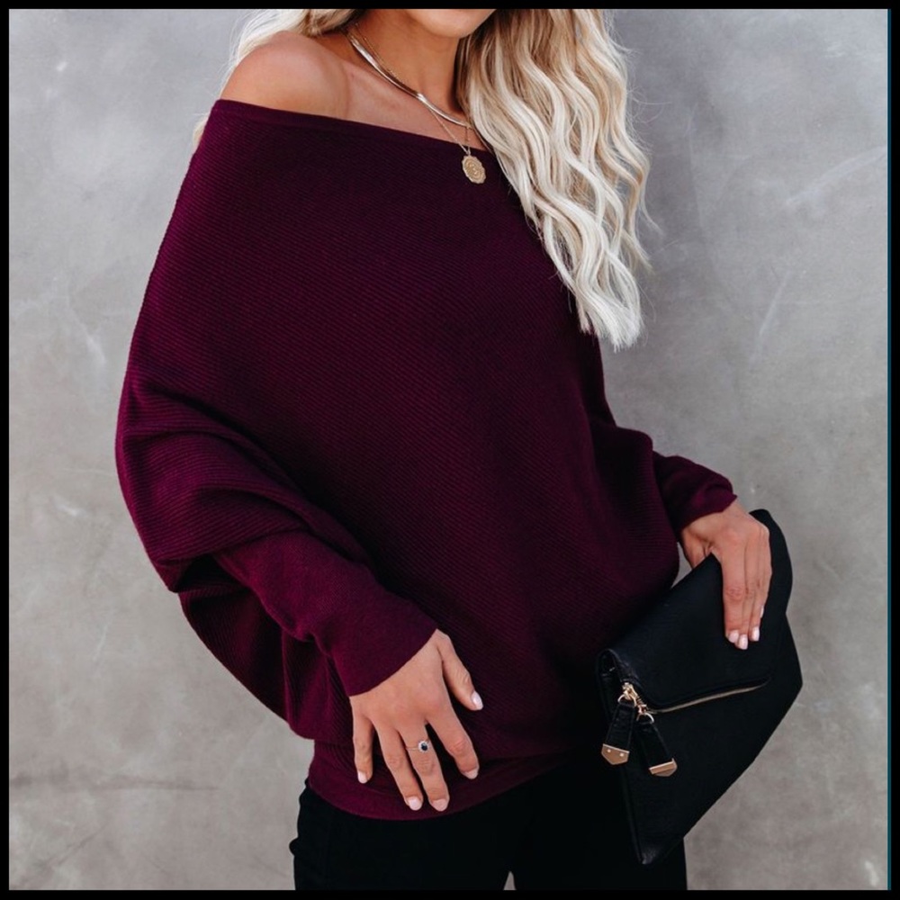 Asymmetrical Cashmere-blend Dolman - Picture 2 of 7